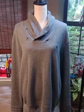 Polo by Ralph Lauren Light Gray Cowl Neck Sweater